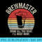 Vintage Retro Brewmaster Craft Beer Home Brewing Brewer - Unique Sublimation PNG Download - Boost Your Success with this Inspirational PNG Download