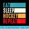 Eat Sleep Hockey Repeat Christmas For n Adult Hockey - Sublimation patterns PNG - Eco Friendly And Sustainable Digital Products