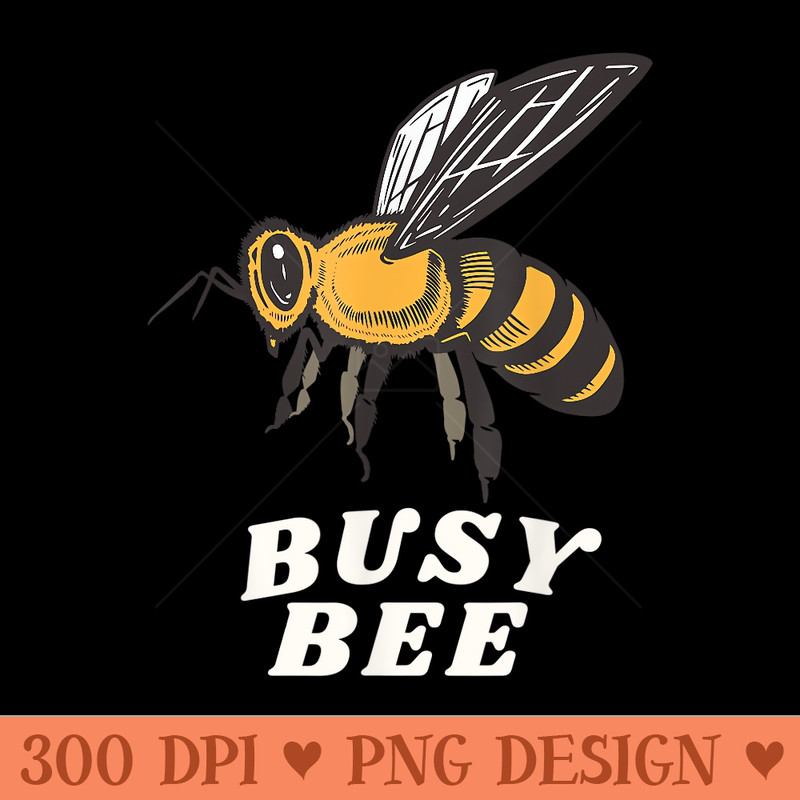 Busy Bee Plant Lover Hipster Bees Queen Garden Gardening - High Quality PNG Clipart - Stunning Sublimation Graphics