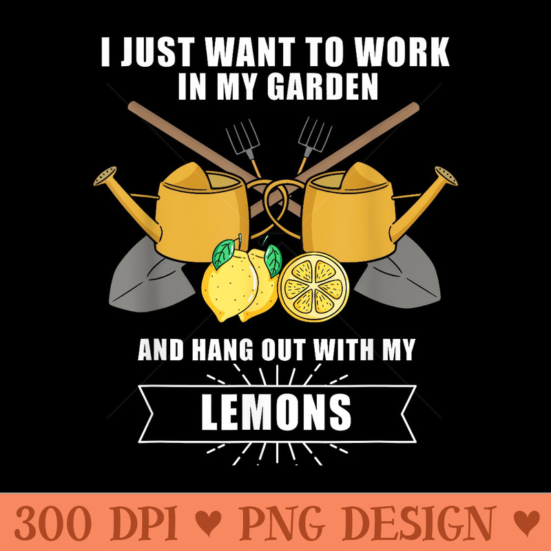 Lemon Gardening Gardener Plant Plants Fruits - High Quality PNG files - Perfect for Creative Projects