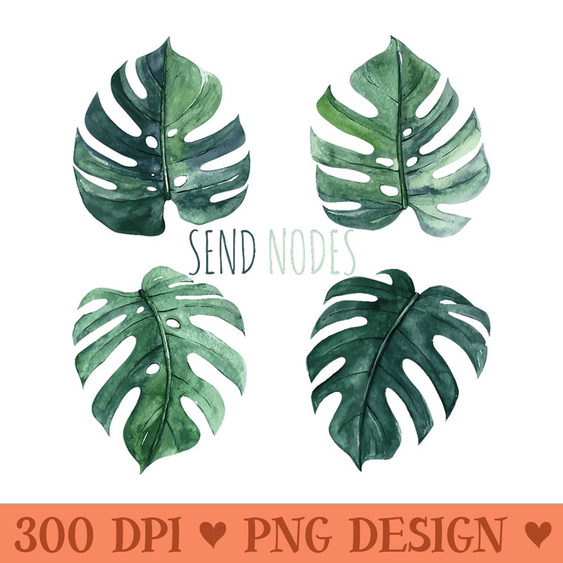 Send Nodes Monstera - Digital PNG Artwork - Unlock Vibrant Sublimation Designs
