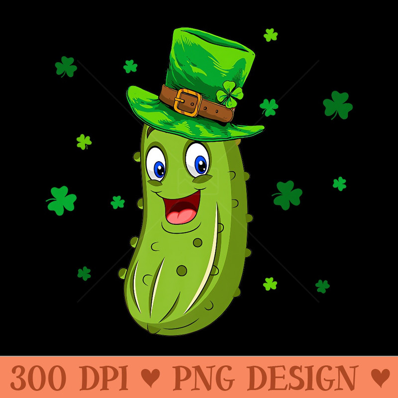 Pickle St Patricks Day Shamrock Leprechaun Pickle Irish Premium - High Quality PNG files - Trendsetting And Modern Collections