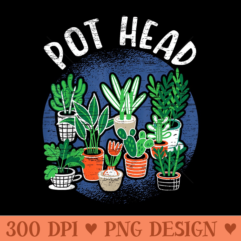 Pot Head Plant for a Plant Gardener - High Resolution PNG image download - Create with Confidence