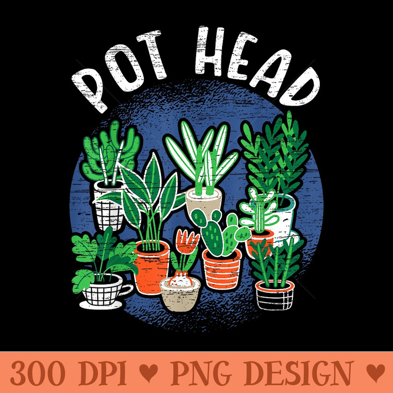 Pot Head Plant for a Plant Gardener - High Resolution PNG image download - Create with Confidence