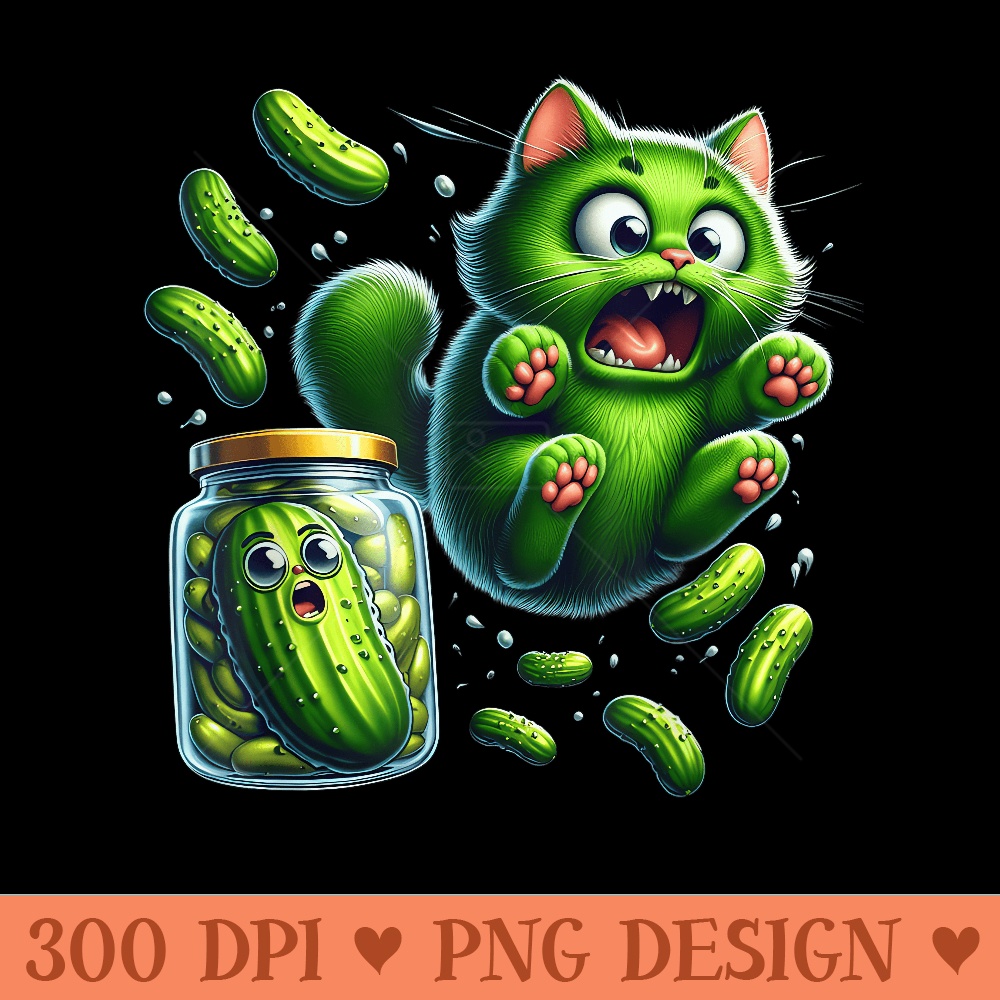 Funny Kittens vs Gherkin Pickle Cat Mom Lady - High Resolution PNG image download - Instant Access To Downloadable Files
