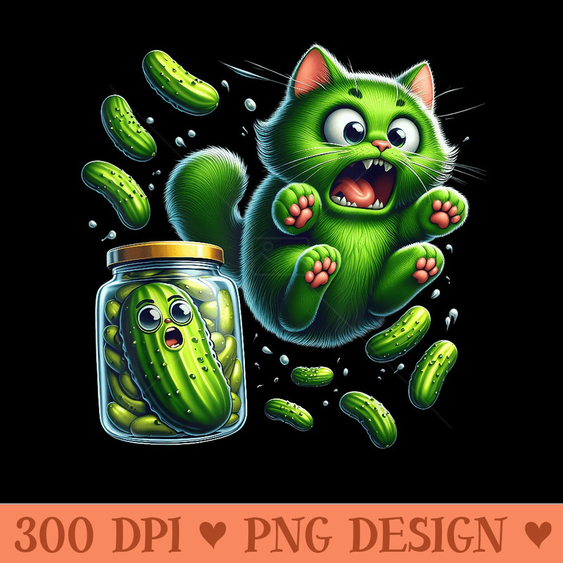 Funny Kittens vs Gherkin Pickle Cat Mom Lady - High Resolution PNG image download - Instant Access To Downloadable Files