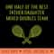 ONE HALF OF THE BEST FATHER DAUGHTER MIXED DOUBLES TENNIS - High Quality PNG Clipart - Bold & Eye Catching