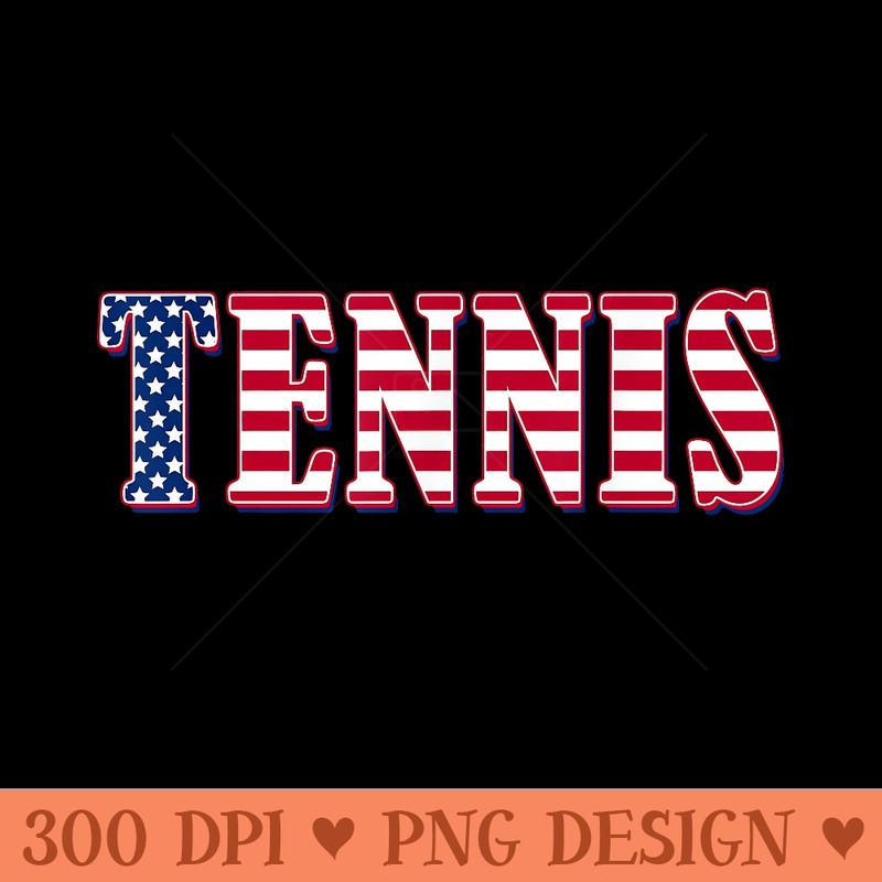 Tennis American Flag Tennis - High Resolution PNG image download - Quick And Seamless Download Process