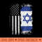 Israeli American Flag Mens Israel USA Support Israel IDF - Ready To Print PNG Designs - Bring Your Designs to Life