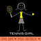 Funny Womens Tennis Design, Girl Tennis Player - Unique PNG Artwork - Bring Your Designs to Life