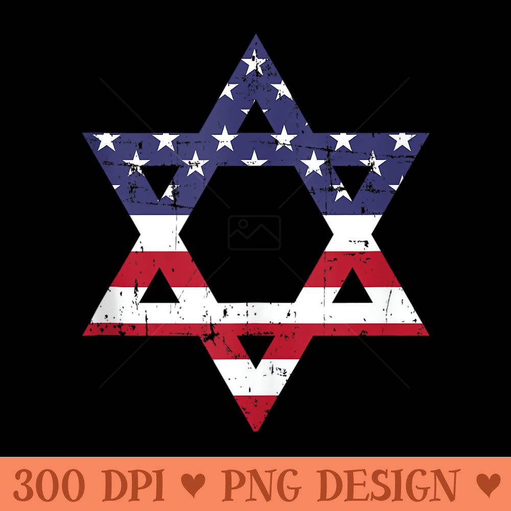 USA flag David star - High Quality PNG files - Premium Quality PNG Artwork