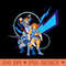 Thundercats Panthro, Tygra and LionO Zap Attack - PNG Prints - Stunning Sublimation Graphics