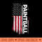 Vintage American USA Flag Cool Paintball - High Quality PNG Clipart - Create with Confidence