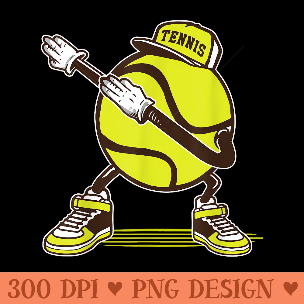 Dabbing Tennis Ball Funny Dab Present For Tennis Player - PNG Templates - Stunning Sublimation Graphics