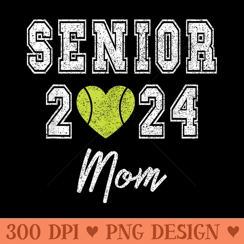 Retro Matching Family Tennis Class of 2024 Mom - PNG download with transparent background - Create with Confidence