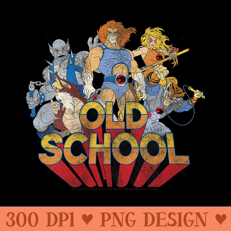 ThunderCats Old School Group Shot - PNG Prints - Unlock Vibrant Sublimation Designs