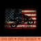 American USA Flag ATV Four Wheeler Quad Bike Brap T - PNG Design Files - Easy To Print And User Friendly Designs