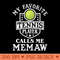 Womens My Favorite Tennis Player Calls me Memaw Funny Tennis - PNG Design Files - Spice Up Your Sublimation Projects