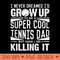 Tennis Dad Men Tennis Lover Fathers Day Tennis - Transparent PNG Clipart - Unique And Exclusive Designs