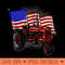 USA Flag Tractor Farmer - PNG design downloads - Create with Confidence