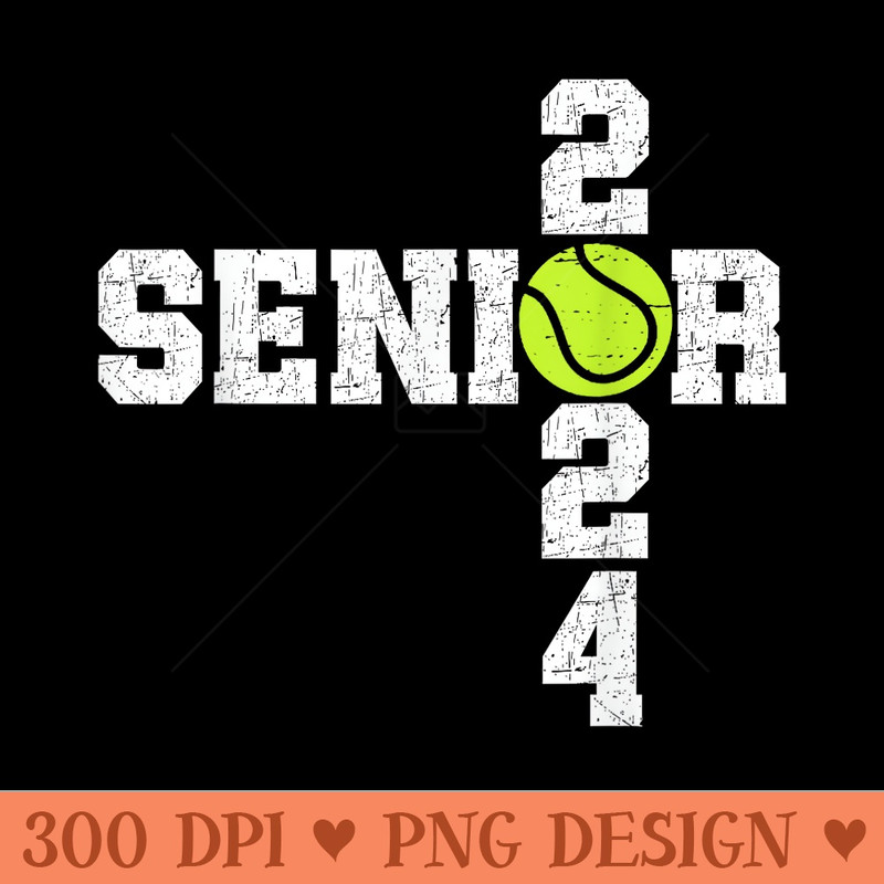 Senior Class of 2024 Tennis Seniors Back to School - PNG Design Files - Transform Your Sublimation Creations
