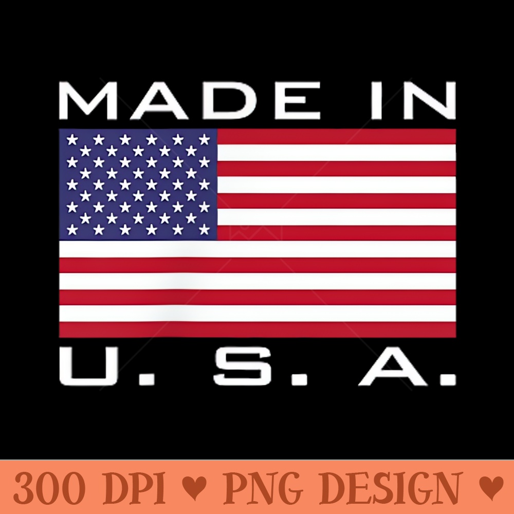 MADE IN USA MADE IN AMERICA US FLAG STARS AND STRIPES COLOR - Free PNG download - Perfect for Creative Projects