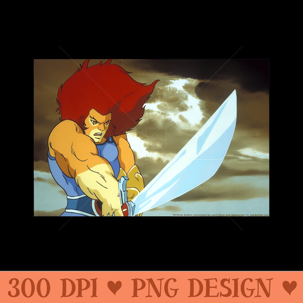 ThunderCats LionO Sword Portrait Premium - Design PNG template - Spice Up Your Sublimation Projects