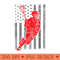 Funny Vintage American Flag Lacrosse USA Sport Men - High Resolution PNG Designs - Eco Friendly And Sustainable