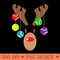 Tacky Christmas Tennis Reindeer with Tennis Balls - PNG Prints - Quick And Seamless Download Process