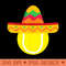 Sombrero Tennis Ball Cinco De Mayo Tennis Player - PNG download for graphic design - Revolutionize Your Designs
