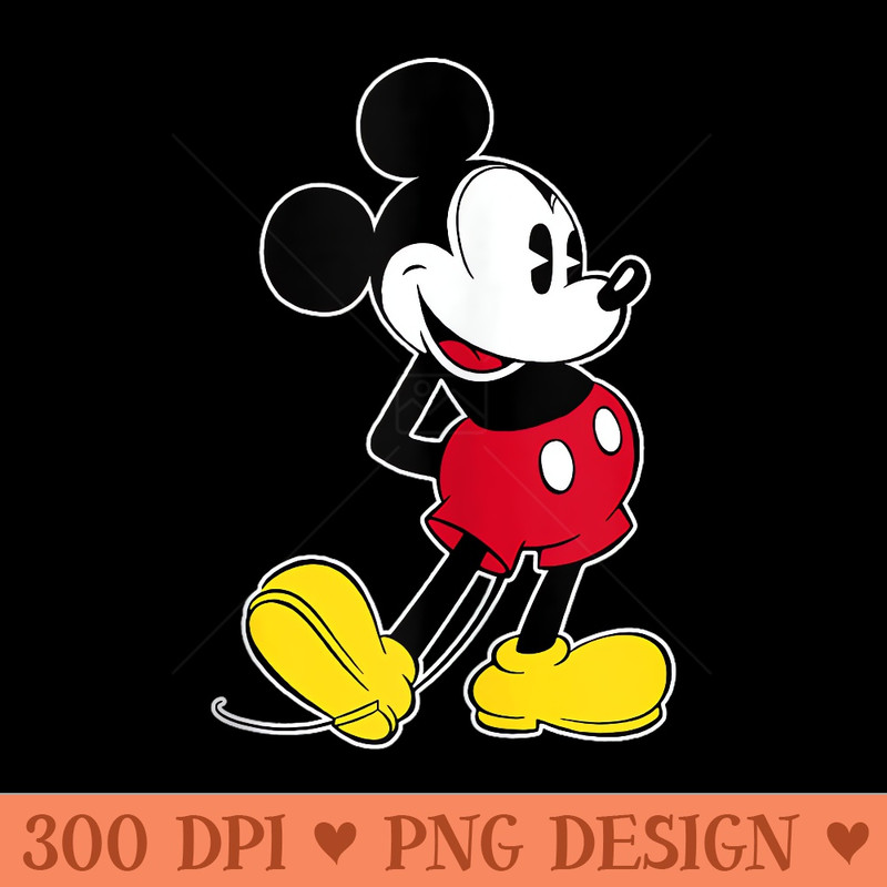 Disney Mickey Mouse Classic Pose - PNG image download - Create with Confidence