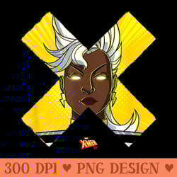 marvel xmen 97 storm vintage classic comic x portrait - clipart png