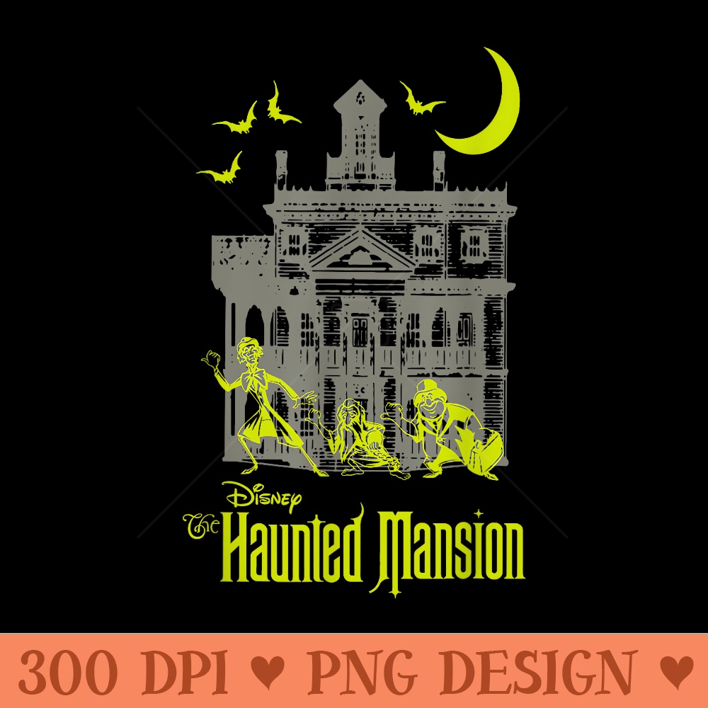 The Haunted Mansion Hitchhiking Ghosts Silhouettes Shot - Free PNG download - Spice Up Your Sublimation Projects