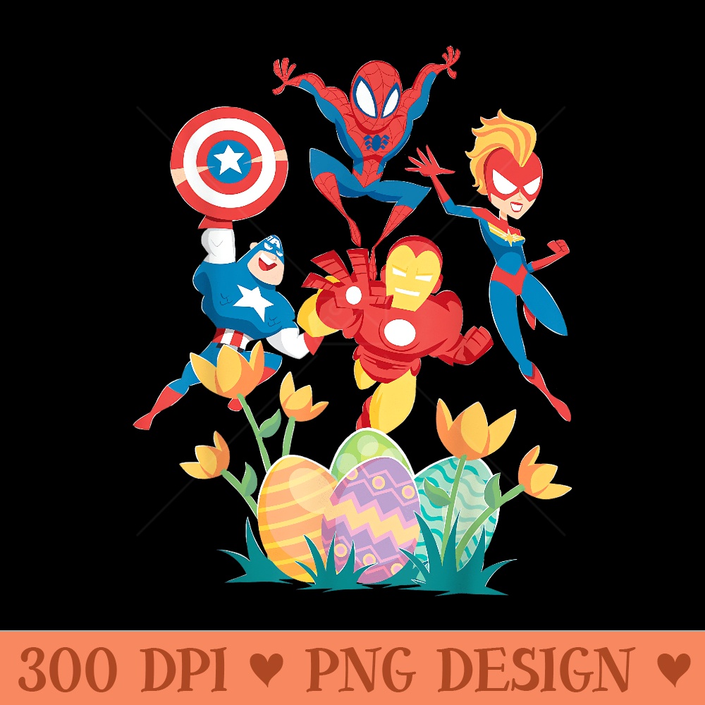 Marvel Easter Avengers Egg Hunt - High Quality PNG download - High Resolution And Print Ready Designs