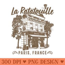 disney pixar ratatouille paris, france vintage restaurant - high quality png files