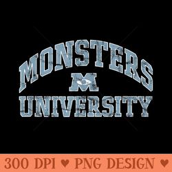 disney pixar monsters university simple collegiate - high quality png download