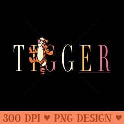 disney winnie the pooh tigger simple text - free png download