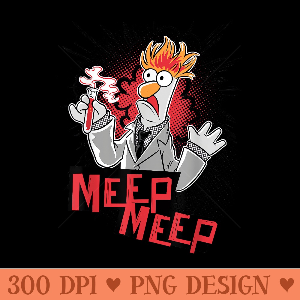 Disney The Muppets Beaker Meep Meep - Vector PNG download - Unlock Vibrant Sublimation Designs