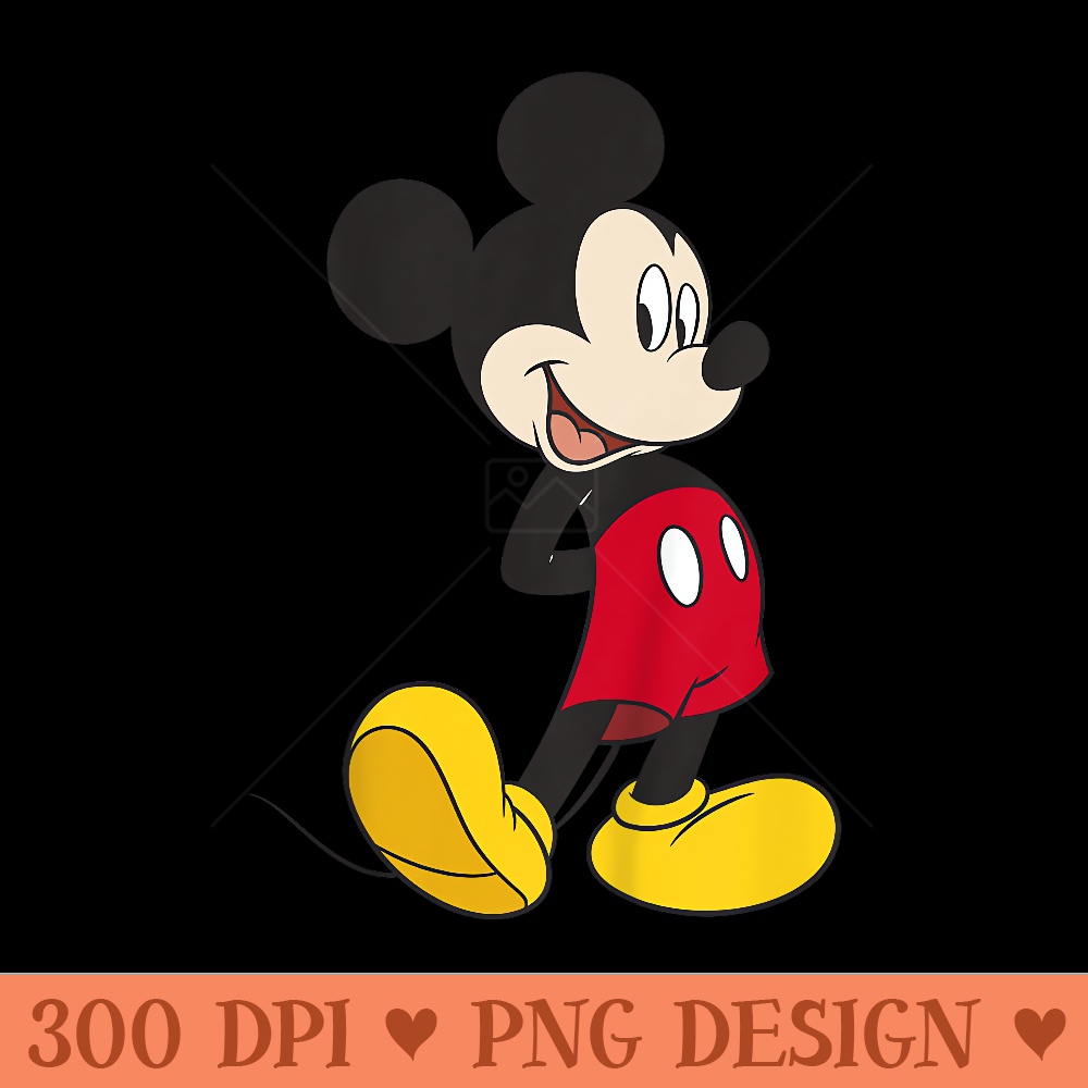 Disney Mickey And Friends Mickey Mouse Classic Pose Youth - Clipart PNG - Lifetime Access To Purchased Files