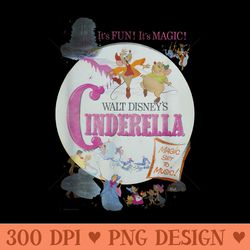 disney cinderella vintage classic movie poster - png graphics