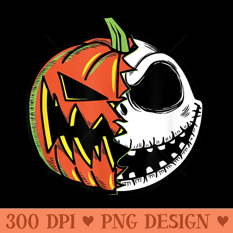 Disney The Nightmare Before Christmas Pumpkin Face - PNG Graphics - Create with Confidence