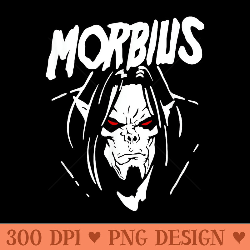 Marvel Comics Retro Classic Morbius Big Face Outline - Free PNG download - Perfect for Personalization