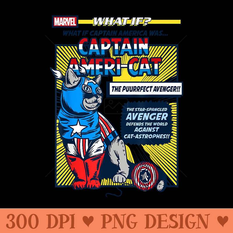 Marvel What If Captain America Was Captain AmeriCat Comic - High Quality PNG Clipart - Lifetime Access To Purchased Files