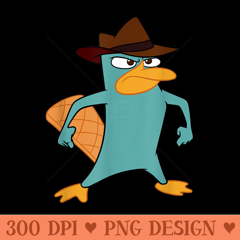 Disney Phineas And Ferb Perry The Platypus Brave Stance - PNG download with transparent background - Create with Confidence