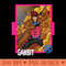 Marvel XMen 97 Classic Gambit Vintage Super Hero Card - Sublimation PNG Designs - Premium Quality PNG Artwork