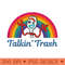 Disney Pixar Toy Story 4 Forky Talkin Trash Rainbow Poster - PNG image download - Easy To Print And User Friendly Designs