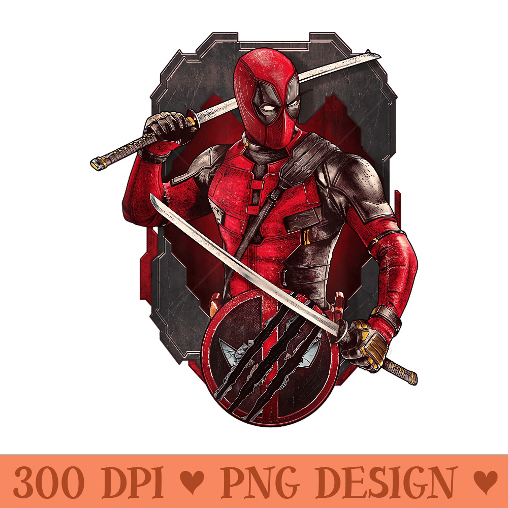 Marvel Studios Deadpool Wolverine Merc with Katanas - Free PNG download - Revolutionize Your Designs