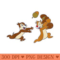 disney chip n dale acorn chase - png design files