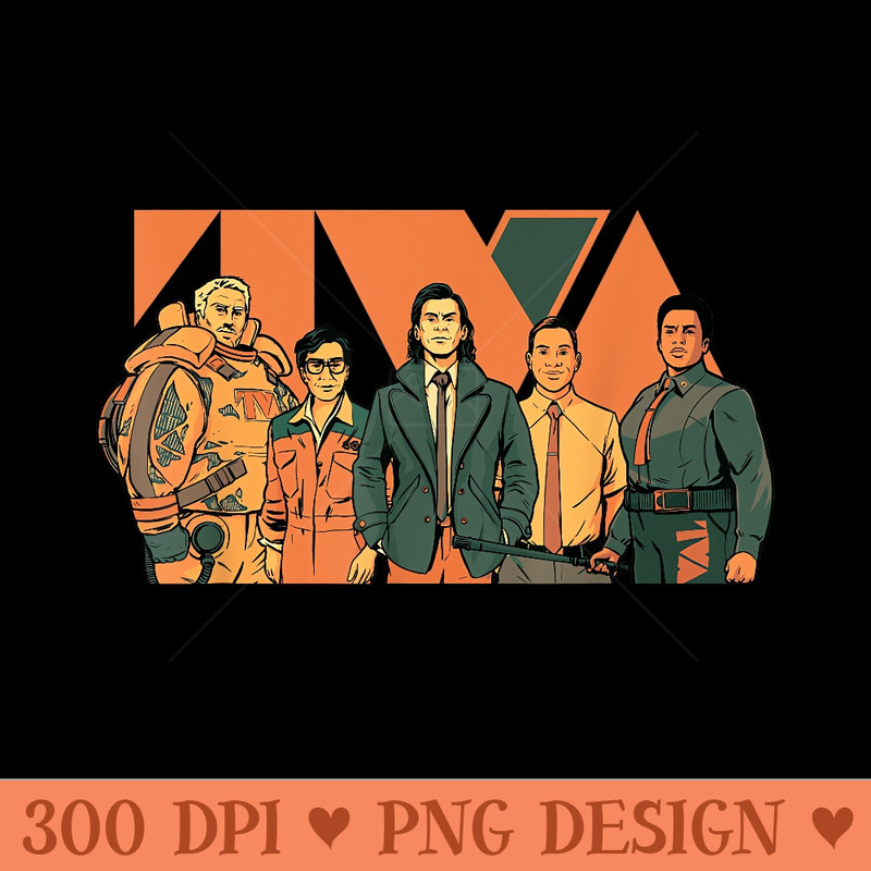 Marvel Studios Loki Season 2 Loki Crew TVA Logo Disney MCU - Ready To Print PNG Designs - Easy To Print And User Friendly Designs