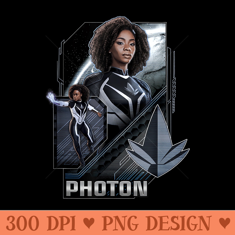 Marvel The Marvels Photon Monica Rambeau Super Hero Panels - High Resolution PNG Designs - Limited Edition And Exclusive Designs